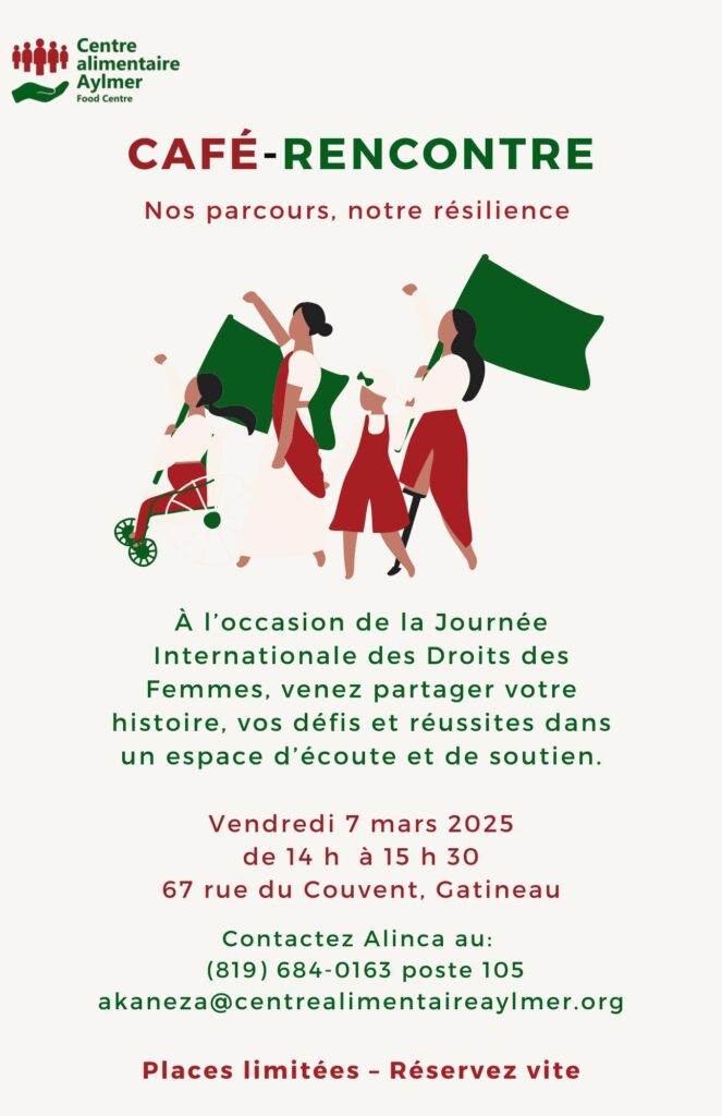 Café-rencontre spécial à l’occasion de la Journée internationale des droits des femmes